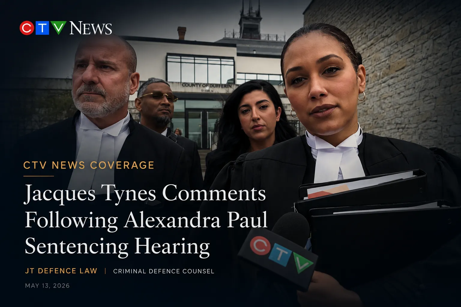 Jacques Tynes speaking with CTV News